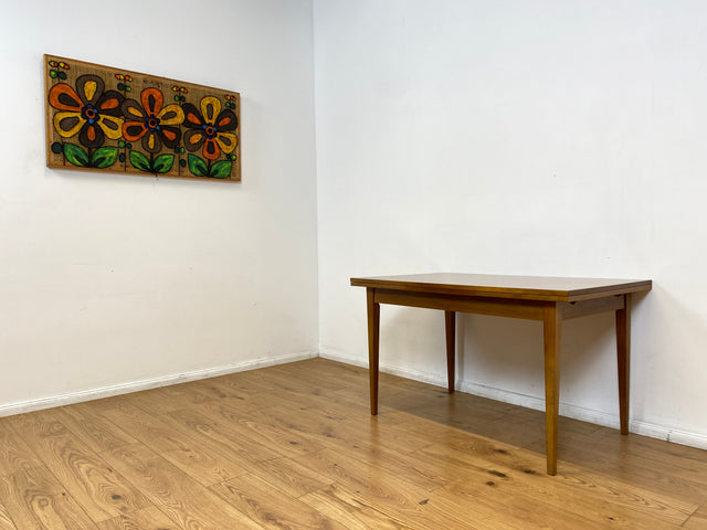 WMK I Minimalistischer ausziehbarer 60er Jahre Esstisch I Tisch Holztisch Esszimmertisch Küchentisch Ausziehtisch Dining Table Stühle Küchenstühle Mid-Century Vintage Berlin Augsburg Frankfurt 50er
