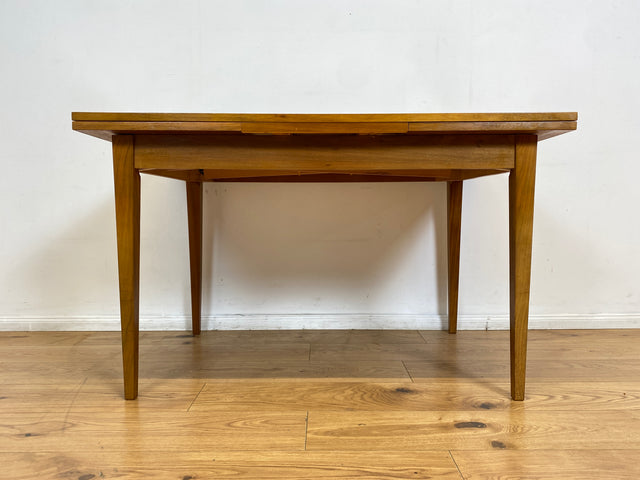 WMK I Minimalistischer ausziehbarer 60er Jahre Esstisch I Tisch Holztisch Esszimmertisch Küchentisch Ausziehtisch Dining Table Stühle Küchenstühle Mid-Century Vintage Berlin Augsburg Frankfurt 50er