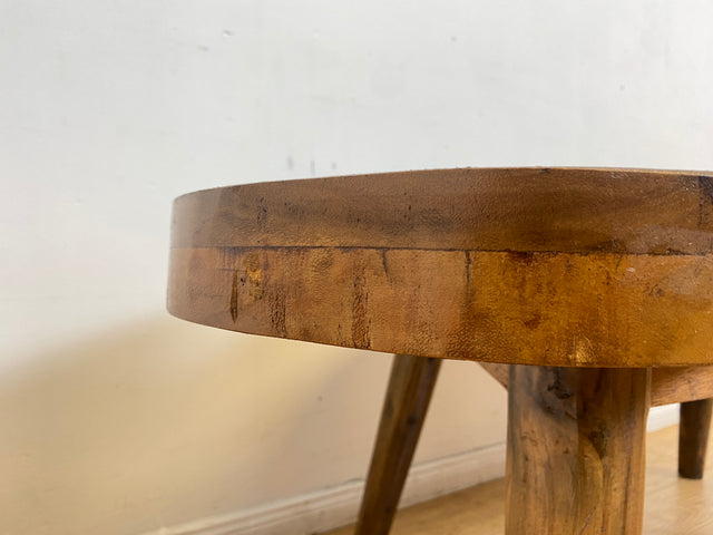Boatwood by WMK I Einzigartiger bunter Nierentisch aus altem Bootsholz I ein handmade Unikat aus massivem Teakholz in Originalfarben I Couchtisch Wohnzimmertisch Coffee Table Berlin Hamburg Duisburg