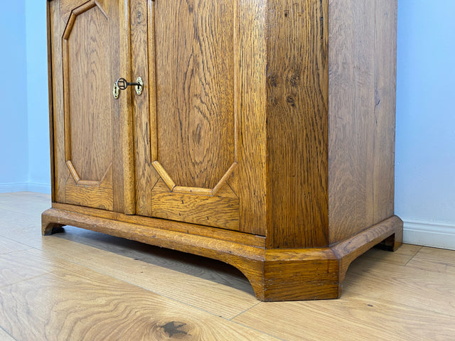 WMK # Schöne & geräumige dänische antike Kommode aus massiver Eiche mit Schublade # Schrank Weichholzkommode Wickelkommode Sideboard Anrichte Flurschrank Schuhschrank Küchenschrank Jugendstil Vintage