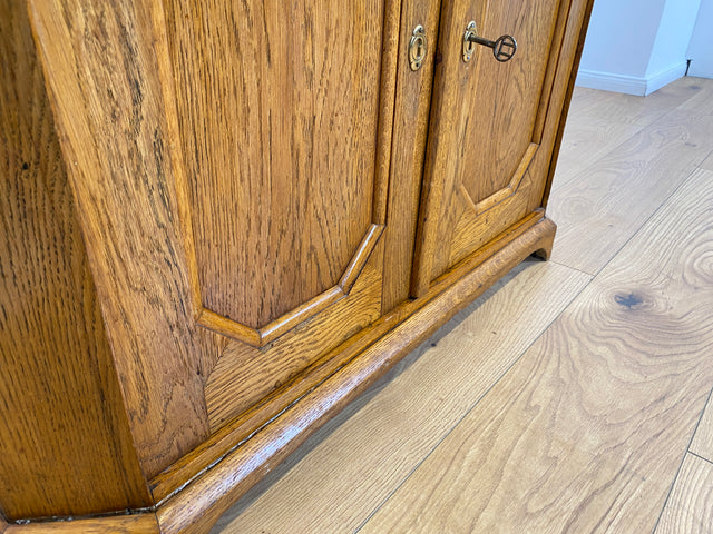 WMK # Schöne & geräumige dänische antike Kommode aus massiver Eiche mit Schublade # Schrank Weichholzkommode Wickelkommode Sideboard Anrichte Flurschrank Schuhschrank Küchenschrank Jugendstil Vintage