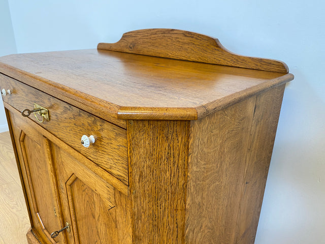 WMK # Schöne & geräumige dänische antike Kommode aus massiver Eiche mit Schublade # Schrank Weichholzkommode Wickelkommode Sideboard Anrichte Flurschrank Schuhschrank Küchenschrank Jugendstil Vintage