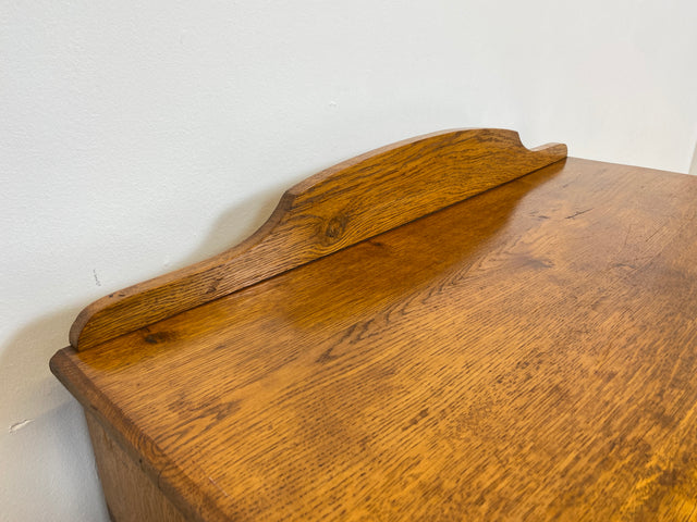 WMK # Schöne & geräumige dänische antike Kommode aus massiver Eiche mit Schublade # Schrank Weichholzkommode Wickelkommode Sideboard Anrichte Flurschrank Schuhschrank Küchenschrank Jugendstil Vintage