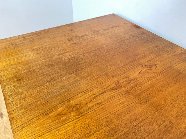 WMK I Stilvoller jedoch abgenutzter erweiterbarer skandinavischer Mid-Century Esstisch in Teakholz und Palisander # Tisch Esszimmertisch Holztisch Küchentisch Dining Table Danish Design Vintage Teak