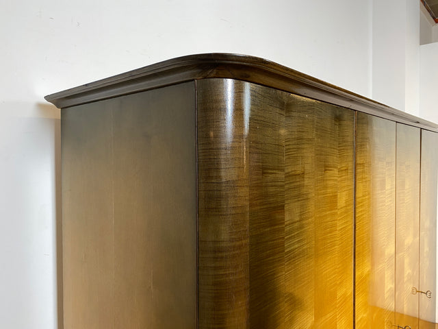 WMK I Versand 85€ I Besonders schöner großer 50er Jahre Kleiderschrank aus vollem Holz I Schrank Schlafzimmerschrank Wäscheschrank Wardrobe Rockabilly Mid-Century Vintage 60er Berlin Bochum Magdeburg