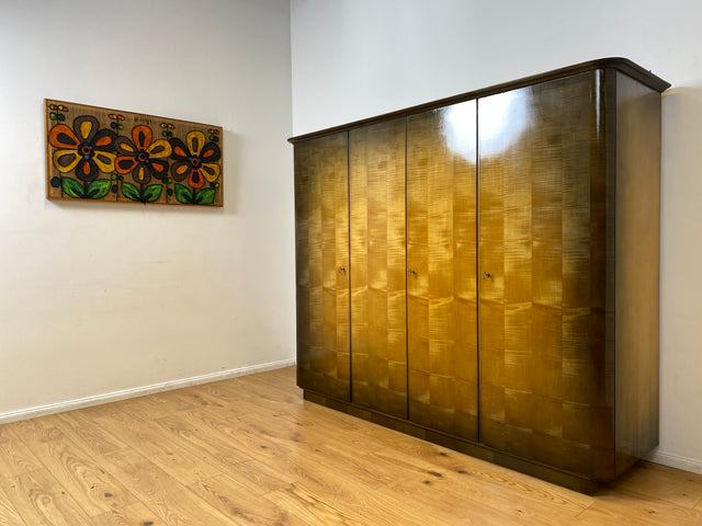 WMK I Versand 85€ I Besonders schöner großer 50er Jahre Kleiderschrank aus vollem Holz I Schrank Schlafzimmerschrank Wäscheschrank Wardrobe Rockabilly Mid-Century Vintage 60er Berlin Bochum Magdeburg