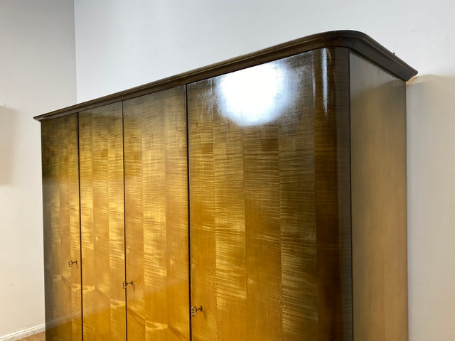 WMK I Versand 85€ I Besonders schöner großer 50er Jahre Kleiderschrank aus vollem Holz I Schrank Schlafzimmerschrank Wäscheschrank Wardrobe Rockabilly Mid-Century Vintage 60er Berlin Bochum Magdeburg