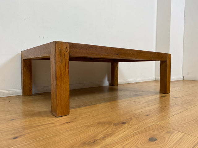 Boatwood by WMK I Einzigartiger großer Couchtisch mit bunter Patchwork Tischplatte I handgefertigtes Unikat aus altem Bootsholz l Teakholz massiv I Wohnzimmertisch Coffee Table Berlin Köln NRW Bayern