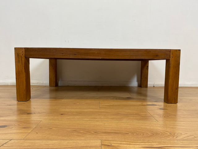 Boatwood by WMK I Einzigartiger großer Couchtisch mit bunter Patchwork Tischplatte I handgefertigtes Unikat aus altem Bootsholz l Teakholz massiv I Wohnzimmertisch Coffee Table Berlin Köln NRW Bayern