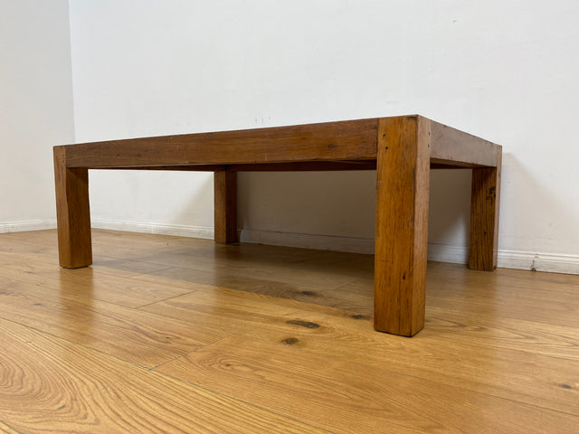 Boatwood by WMK I Einzigartiger großer Couchtisch mit bunter Patchwork Tischplatte I handgefertigtes Unikat aus altem Bootsholz l Teakholz massiv I Wohnzimmertisch Coffee Table Berlin Köln NRW Bayern