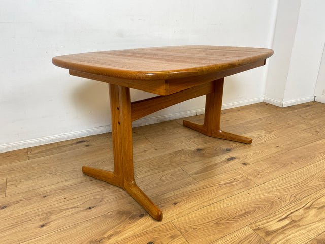 WMK I Hochwertiger großer ovaler skandinavischer Designer Esstisch von EMC Møbler aus massiver Ulme, 2-fach ausziehbar I Tisch Esszimmer Küche Dining Table Danish Design Vintage Berlin Herne München