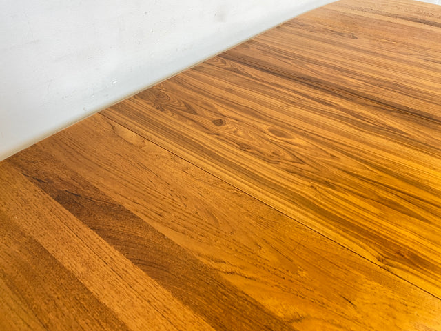 WMK I Hochwertiger großer ovaler skandinavischer Designer Esstisch von EMC Møbler aus massiver Ulme, 2-fach ausziehbar I Tisch Esszimmer Küche Dining Table Danish Design Vintage Berlin Herne München