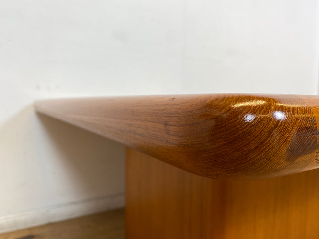 WMK I Seltener handgefertigter skandinavischer Designer Couchtisch I Sallingboe Jelling I Teakholz & Naturstein Fliesen I Wohnzimmertisch Coffee Table Danisch Design Vintage Teak Berlin München Köln