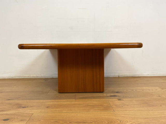 WMK I Seltener handgefertigter skandinavischer Designer Couchtisch I Sallingboe Jelling I Teakholz & Naturstein Fliesen I Wohnzimmertisch Coffee Table Danisch Design Vintage Teak Berlin München Köln
