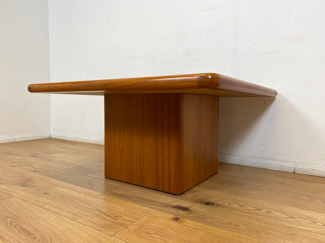 WMK I Seltener handgefertigter skandinavischer Designer Couchtisch I Sallingboe Jelling I Teakholz & Naturstein Fliesen I Wohnzimmertisch Coffee Table Danisch Design Vintage Teak Berlin München Köln