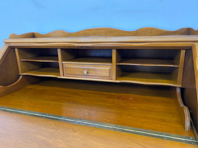 WMK I Sehr eleganter handverzierter Vintage Sekretär im antiken Stil I Schreibkommode Schreibschrank Schreibtisch Schminktisch Frisierkommode Lady Stilmöbel Chippendale I Berlin Koblenz Chemnitz