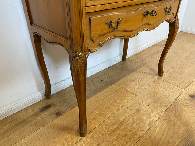 WMK I Sehr eleganter handverzierter Vintage Sekretär im antiken Stil I Schreibkommode Schreibschrank Schreibtisch Schminktisch Frisierkommode Lady Stilmöbel Chippendale I Berlin Koblenz Chemnitz