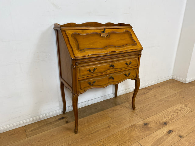 WMK I Sehr eleganter handverzierter Vintage Sekretär im antiken Stil I Schreibkommode Schreibschrank Schreibtisch Schminktisch Frisierkommode Lady Stilmöbel Chippendale I Berlin Koblenz Chemnitz