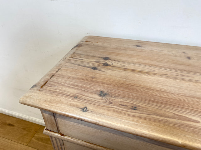 WMK I Sehr schöne helle antike Kommode aus vollem Holz mit Schubladen & Messinggriffen I Schubladenkommode Wäschekommode Schrank Wickelkommode Chest Biedermeier Gründerzeit Vintage Berlin Bremen Kiel