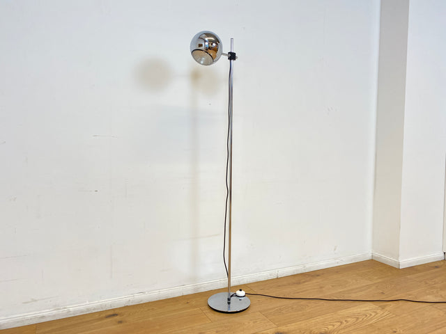 WMK I Zeitlos schöne & höhenverstellbare Space Age Designer Stehlampe von Staff aus Chrom mit neigbarem Ballonschirm I Lampe Stehleuchte Leselampe Leuchte Stativlampe Lamp 70er Vintage Berlin Hamburg