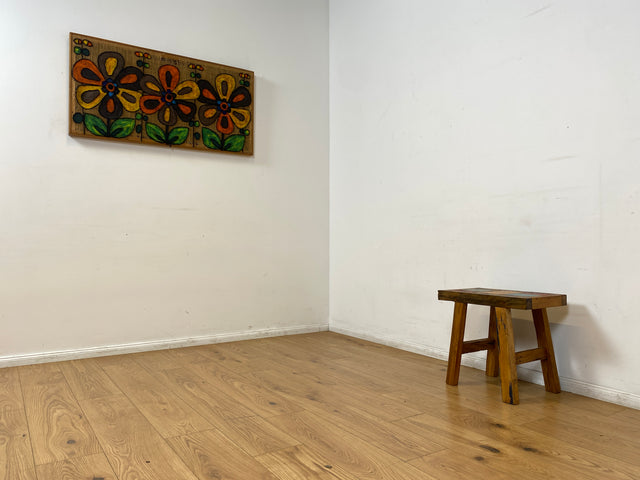 Boatwood by WMK I Besonders schöne kleine Bank aus altem Bootsholz in Originalfarben der Boote I Sitzbank Hocker Stuhl Sitz Küchenbank Holzbank Balkonbank Bench Treibholz Berlin Osnabrück Magdeburg