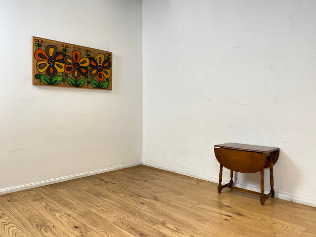 WMK I Versand möglich I Hübscher und gut erhaltener kleiner Vintage Klapptisch I ovaler Tisch Küchentisch Holztisch Esstisch Beistelltisch Couchtisch Ablage Retro Stilmöbel Berlin Leipzig Brandenburg