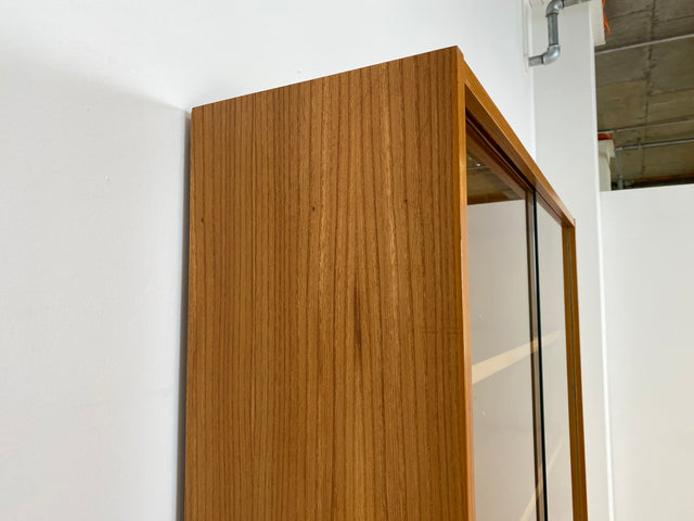 WMK # Stilvoller & gut erhaltener modularer 60er Jahre Designer Bücherschrank v. Bruno Knoblauch für VEB Hellerau # Bücherregal Büchervitrine Highboard Vitrine Regal Barschrank Mid-Century DDR Vintage
