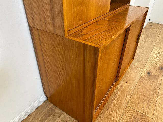 WMK # Stilvoller & gut erhaltener modularer 60er Jahre Designer Bücherschrank v. Bruno Knoblauch für VEB Hellerau # Bücherregal Büchervitrine Highboard Vitrine Regal Barschrank Mid-Century DDR Vintage