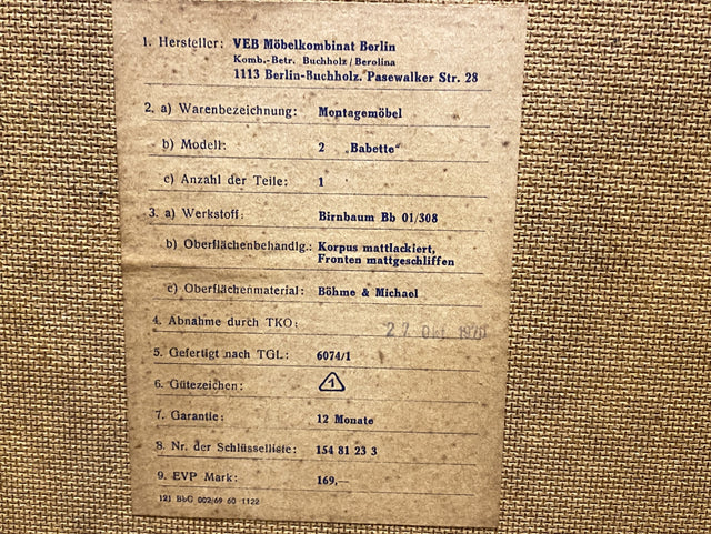 WMK I Kultiges modulares DDR Stringregal Babett aus 1970 mit Vitrine & Kommoden I Regalsystem Leitermöbel String Regal Bücherregal Bücherschrank Regalwand Sideboard Mid-Century Vintage VEB 60er 70er