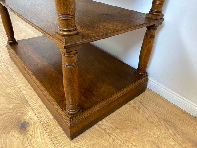 WMK # Sehr gut erhaltene nordische antike Anrichte, Vollholz, mit Schublade & Ablagen # Beistelltisch Holztisch Küchenschrank Küchenregal Geschirrschrank Kommode Konsole Flurkommode Jugendstil Vintage