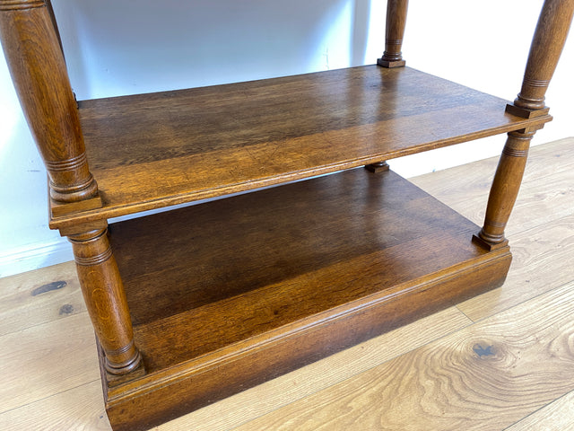 WMK # Sehr gut erhaltene nordische antike Anrichte, Vollholz, mit Schublade & Ablagen # Beistelltisch Holztisch Küchenschrank Küchenregal Geschirrschrank Kommode Konsole Flurkommode Jugendstil Vintage