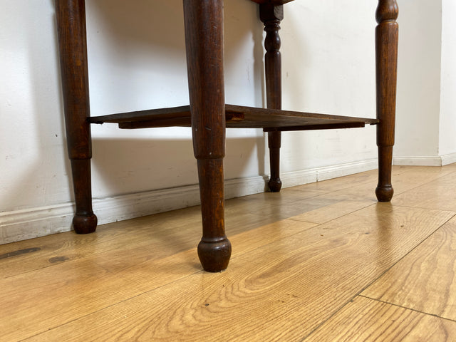 WMK I Wunderschöner nordischer antiker Konsolentisch aus Eichenholz mit Schublade & Ablage I Kommode Konsole Tisch Küchenschrank Küchenregal Anrichte Jugendstil Gründerzeit Vintage Berlin Kiel Dresden