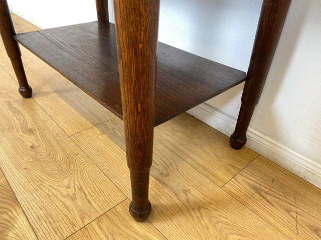 WMK I Wunderschöner nordischer antiker Konsolentisch aus Eichenholz mit Schublade & Ablage I Kommode Konsole Tisch Küchenschrank Küchenregal Anrichte Jugendstil Gründerzeit Vintage Berlin Kiel Dresden