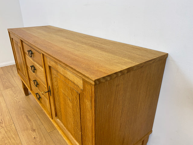 WMK # Hochwertiges & sehr gut erhaltenes nordisches Vintage Sideboard aus massivem Eichenholz in antikem Stil mit Schubladen # Schrank Kommode Wäschekommode Anrichte TV-Board Fernsehschrank Stilmöbel