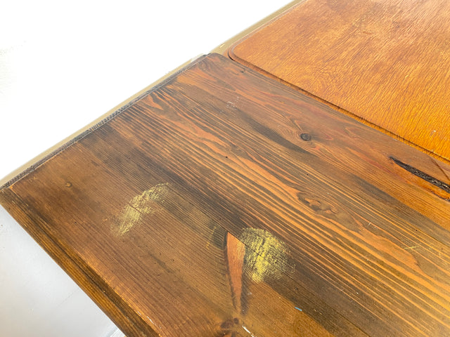 WMK I Sehr schöner und robuster dänischer antiker Esstisch aus massiver Eiche, ausziehbar I Ausziehtisch Holztisch Esszimmertisch Küchentisch Dining Table Jugendstil Vintage Berlin Karlsruhe Hessen