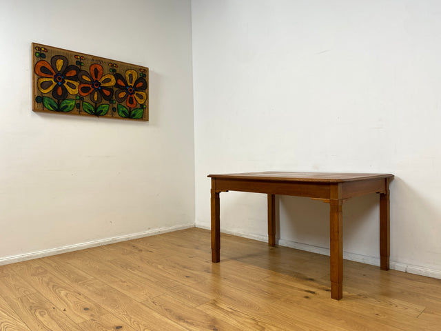 WMK I Sehr schöner und robuster dänischer antiker Esstisch aus massiver Eiche, ausziehbar I Ausziehtisch Holztisch Esszimmertisch Küchentisch Dining Table Jugendstil Vintage Berlin Karlsruhe Hessen