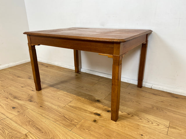 WMK I Sehr schöner und robuster dänischer antiker Esstisch aus massiver Eiche, ausziehbar I Ausziehtisch Holztisch Esszimmertisch Küchentisch Dining Table Jugendstil Vintage Berlin Karlsruhe Hessen