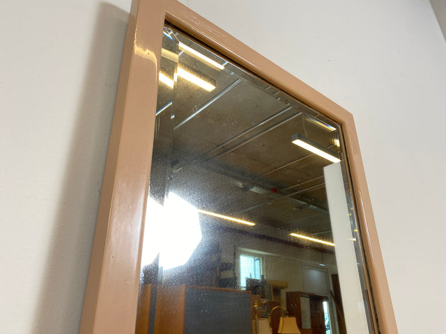 WMK I Sehr hübsche, rosa lackierte, Art Deco Frisierkommode aus vollem Holz mit großem Spiegel und Schublade I Spiegel Kommode Schmink Tisch Kommode Wäsche Ganzkörper Antik Vintage Berlin Leipzig NRW