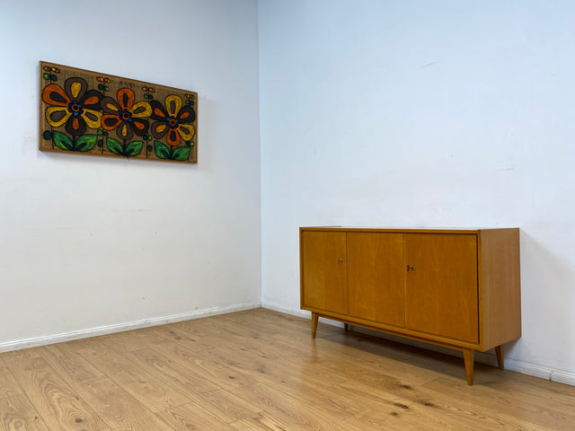 WMK I Versand 85€ I Stilvolles helles Mid-Century Sideboard aus 1965 von VEB Südthüringer Möbelwerken Themar I Kommode Schrank Anrichte TV Bank Lowboard Cabinet 60er Vintage DDR Berlin Bochum Leipzig