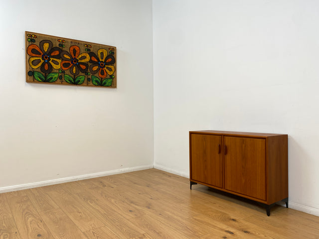 WMK # Zeitlos schöne Kommode aus skandinavischem Möbelkorpus in Teakholz auf neuen Metallfüßen # Sideboard Wäschekommode Schuhschrank TV-Lowboard TV-Bank Danish Design Mid-Century Vintage Hairpin Teak