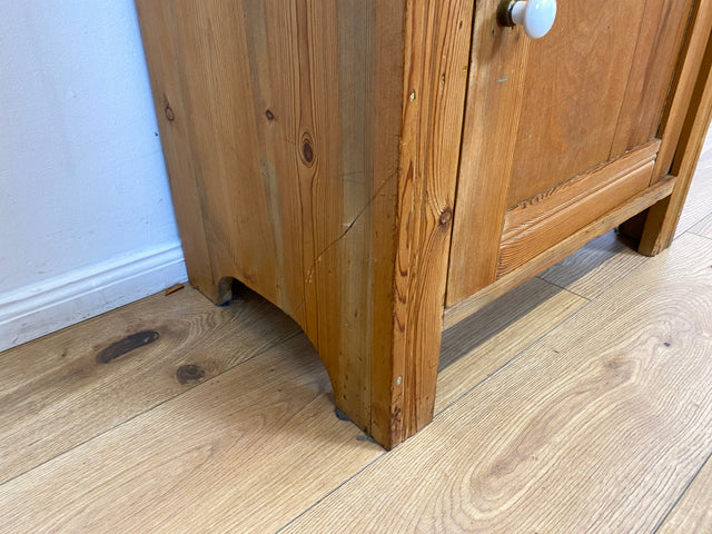 WMK # Sehr schöne und gut erhaltene skandinavische antike Kommode aus vollem Holz mit Aufsatz & Marmor Auflage # Schrank Waschtisch Weichholzkommode Marmorkommode Flurkommode Jugendstil Vintage Berlin