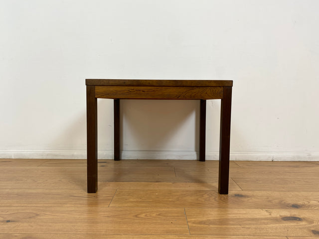 WMK Stilvoller & sehr gut erhaltener skandinavischer Couchtisch in Palisander mit kunstvoll gestalteten Fliesen # Wohnzimmertisch Fliesentisch Coffee Table Danish Design Mid-Century Vintage 60er 70er