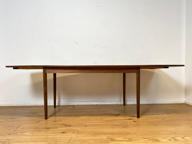 WMK I Eleganter skandinavischer Drop Leaf Esszimmertisch in Nussbaum mit hochklappbaren Erweiterungen I Esstisch Holztisch Tisch Küchentisch Dining Table Vintage 50er 60er Berlin Heidelberg München