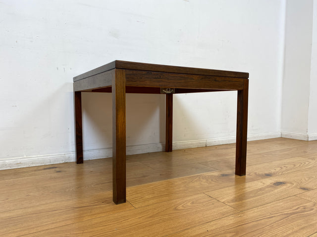 WMK I Schöner skandinavischer Mid-Century Couchtisch I Teakholz mit kunstvollen Fliesen I Tisch Wohnzimmertisch Beistelltisch Fliesentisch Coffee Table Vintage Danish Design Teak Berlin Lübeck Kassel