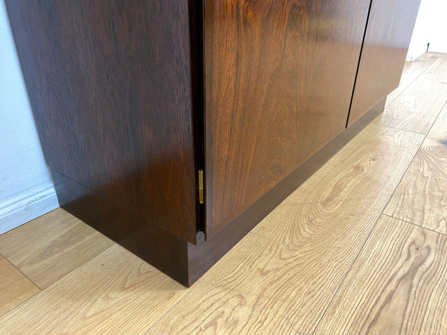 WMK I Stilvoller skandinavischer Mid-Century Designer Schreibschrank by Omann Junior in Palisander I Sekretär Bücherregal Regal Highboard Sideboard Schrank Schreibtisch Rosewood Danish Design Vintage
