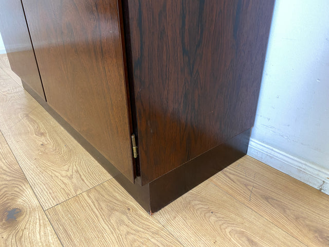 WMK I Stilvoller skandinavischer Mid-Century Designer Schreibschrank by Omann Junior in Palisander I Sekretär Bücherregal Regal Highboard Sideboard Schrank Schreibtisch Rosewood Danish Design Vintage