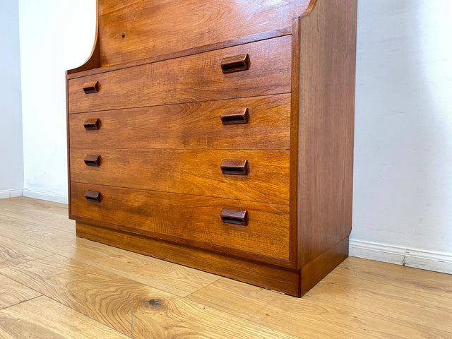 WMK I Seltener skandinavischer Mid-Century Designer Sekretär von Børge Mogensen , Vollholz in Teak I Schreibschrank Schreibtisch Desk Kommode Danish Design Vintage Teakholz Berlin Dresden München