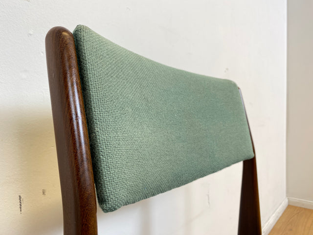WMK I Eleganter skandinavischer Mid-Century Designer Stuhl von Poul Volther für Frem Rojle aus Palisander mit mint grünem Bezug I Esszimmerstuhl Holzstuhl Chair Danish Design Vintage Berlin Jena Bonn