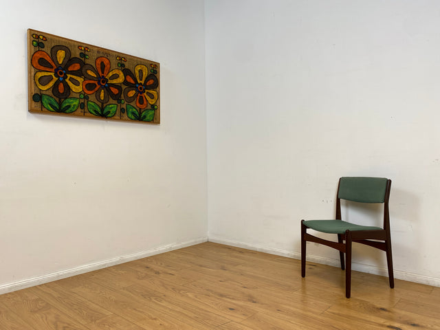 WMK I Eleganter skandinavischer Mid-Century Designer Stuhl von Poul Volther für Frem Rojle aus Palisander mit mint grünem Bezug I Esszimmerstuhl Holzstuhl Chair Danish Design Vintage Berlin Jena Bonn