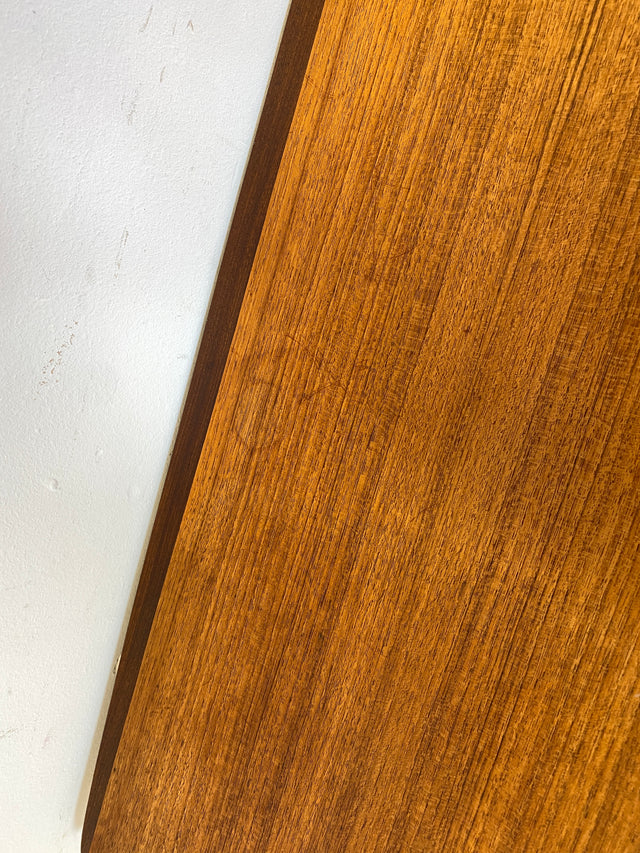 WMK I Hochwertiger skandinavischer Mid-Century Schreibtisch in Teakholz mit Schubladen & formschönen Holzgriffen I Writing Desk Bureau Sekretär Danish Design Vintage 50er 60er Teak Berlin Hamburg Köln